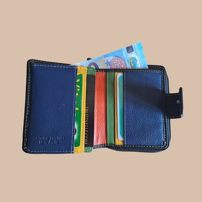 PORTE MONNAIE EN CUIR LISSE DE VACHETTE