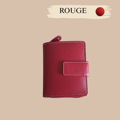PORTE MONNAIE EN CUIR LISSE DE VACHETTE