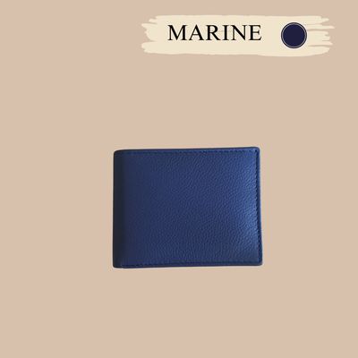 Porte monnaie au style italien homme ou femme en cuir de vachette véritable