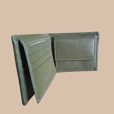 Porte monnaie au style italien homme ou femme en cuir de vachette véritable