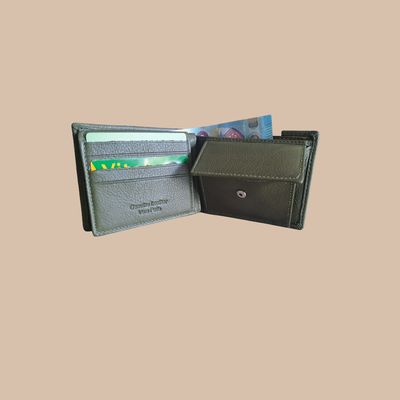 Porte monnaie au style italien homme ou femme en cuir de vachette véritable