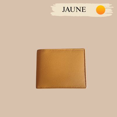 Porte monnaie au style italien homme ou femme en cuir de vachette véritable