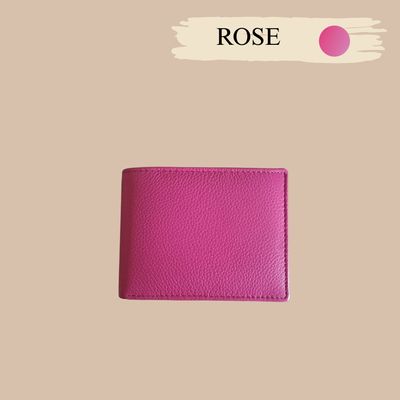 Porte monnaie au style italien homme ou femme en cuir de vachette véritable