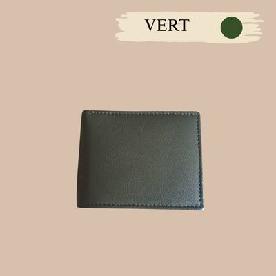 Porte monnaie au style italien homme ou femme en cuir de vachette véritable