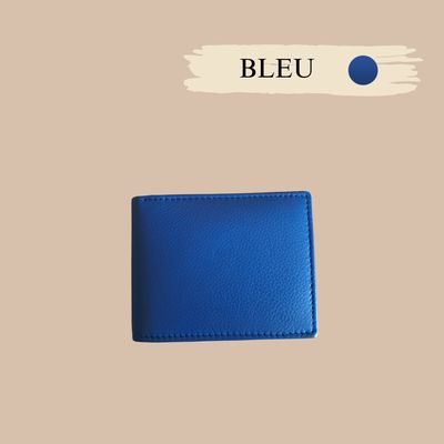Porte monnaie au style italien homme ou femme en cuir de vachette véritable