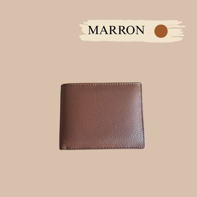 Porte monnaie au style italien homme ou femme en cuir de vachette véritable