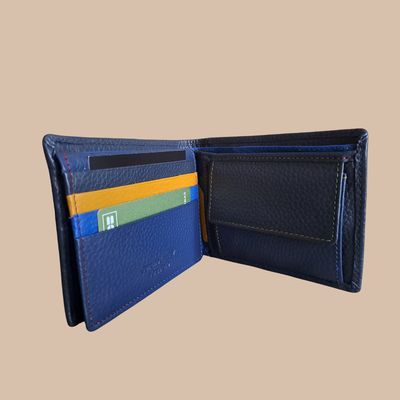 Porte feuille format italien en cuir