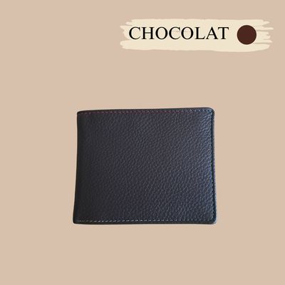 Porte feuille format italien en cuir