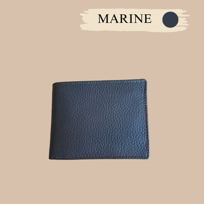 Porte feuille format italien en cuir