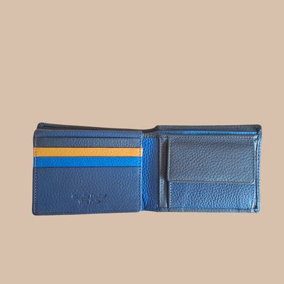 Porte feuille format italien en cuir