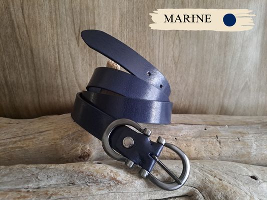 CEINTURE FEMME FINE EN CUIR DE TAUREAU
