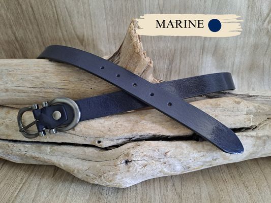 CEINTURE FEMME FINE EN CUIR DE TAUREAU