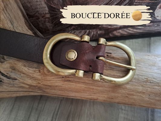 Ceinture cuir femme de qualité.