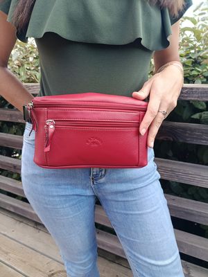 Banane femme en cuir grainé