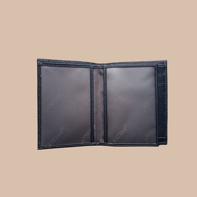 Petit portefeuille en cuir de vachette grainé