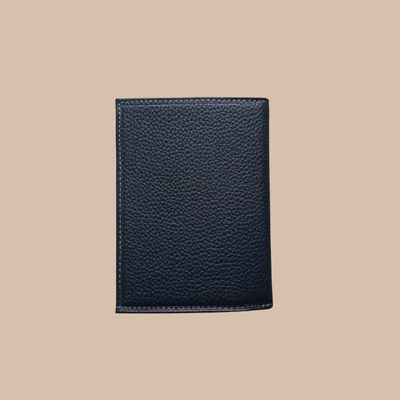 Petit portefeuille en cuir de vachette grainé