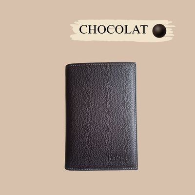 Portefeuille homme et femme en cuir grainé