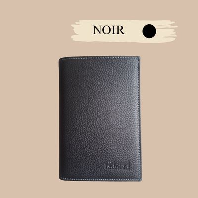 Portefeuille homme et femme en cuir grainé