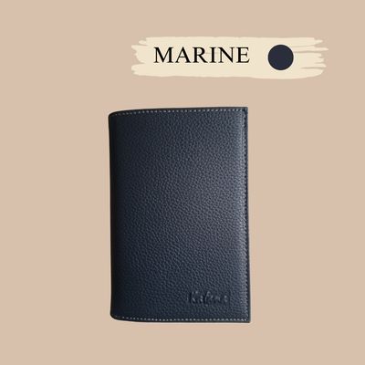 Portefeuille homme et femme en cuir grainé
