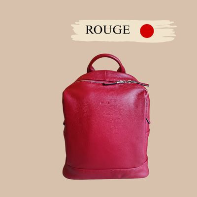 Sac à dos pour femme en cuir de vachette souple