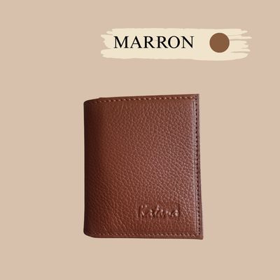 porte monnaie en cuir grainé