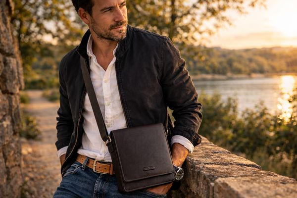 Sacoche cuir homme bandoulière