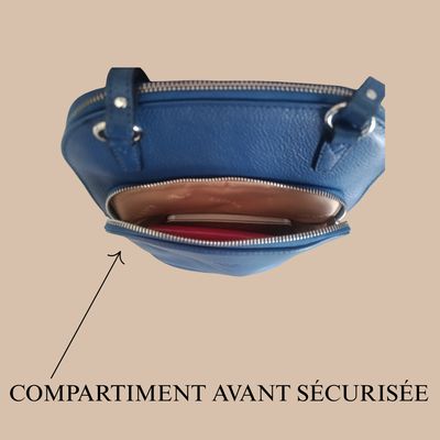 Sac à dos en cuir de vachette grainé