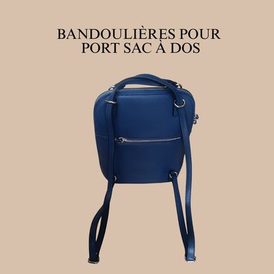 Sac à dos en cuir de vachette grainé