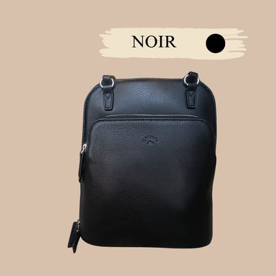 Sac à dos en cuir de vachette grainé