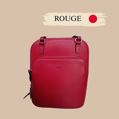 Sac à dos en cuir de vachette grainé