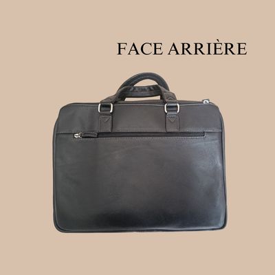 Sacoche ordinateur cuir de vachette véritable