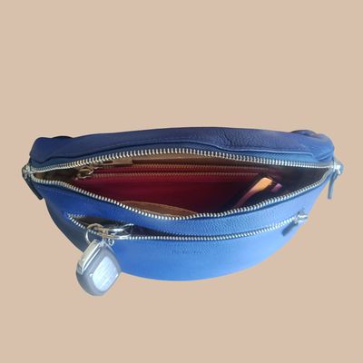 Sac banane en cuir grainé