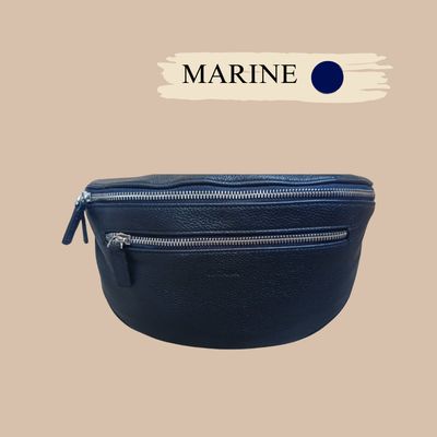 SAC BANANE EN CUIR DE VACHETTE PLEINE FLEUR