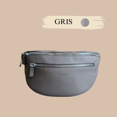 SAC BANANE EN CUIR DE VACHETTE PLEINE FLEUR