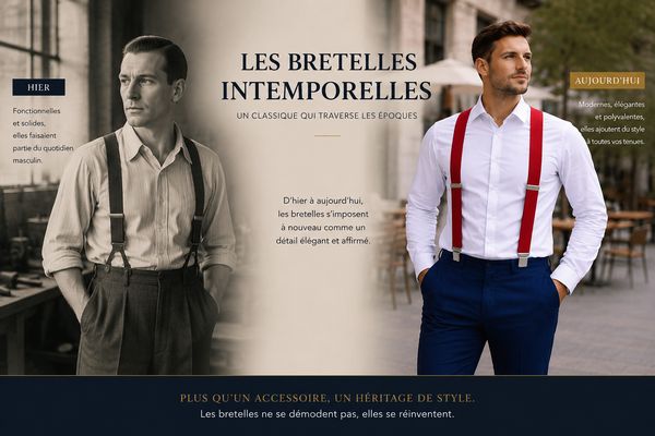 Pourquoi les bretelles pour homme reviennent à la mode ?