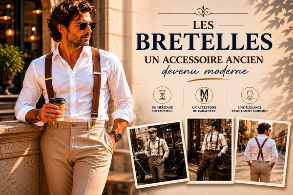 Les bretelles pour hommes un accessoire ancien devenu moderne.