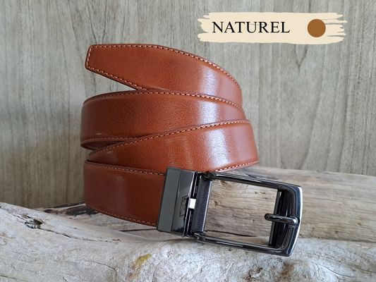 Ceinture automatique homme en cuir de vachette