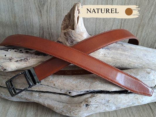 Ceinture automatique homme en cuir de vachette