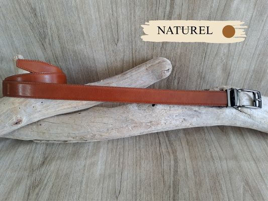 Ceinture automatique homme en cuir de vachette