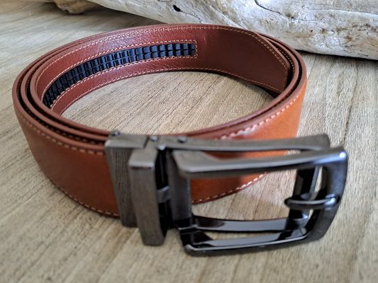 Ceinture automatique homme en cuir de vachette