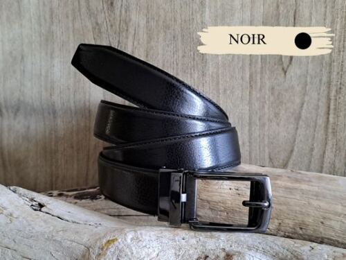 Ceinture automatique homme en cuir de vachette
