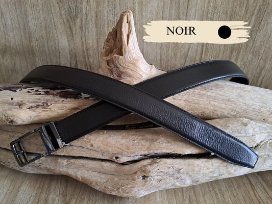Ceinture automatique homme en cuir de vachette