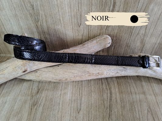 ceinture crocodile en cuir véritable