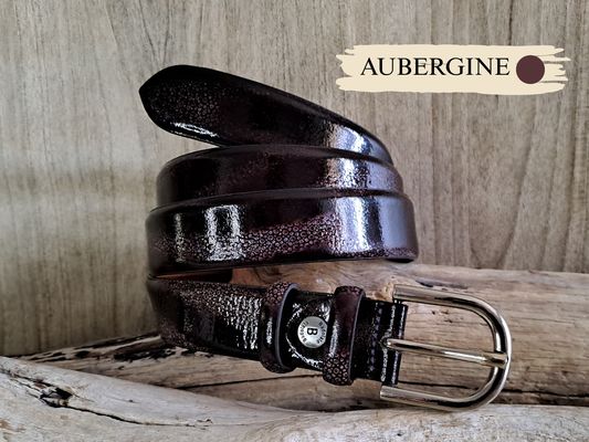 Ceinture femme fantaisie en cuir de vachette véritable