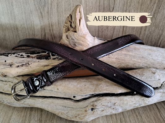 Ceinture femme fantaisie en cuir de vachette véritable