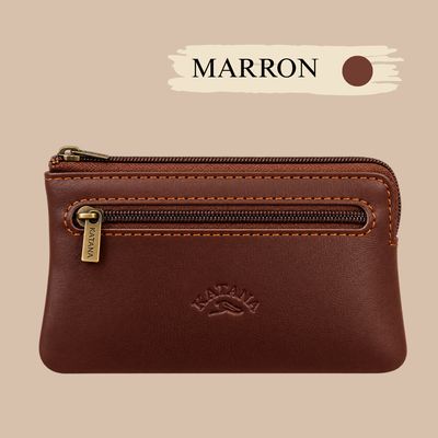 Petit porte monnaie en cuir