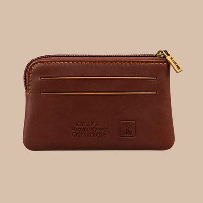 Petit porte monnaie en cuir