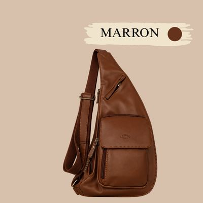 Petite sacoche cuir homme